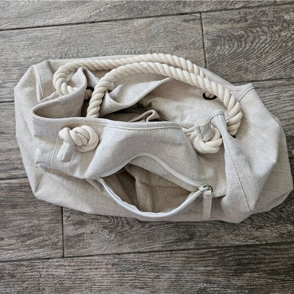 J. Jill Flax Sparkle Canvas Tote Bag - Picture 13 of 14